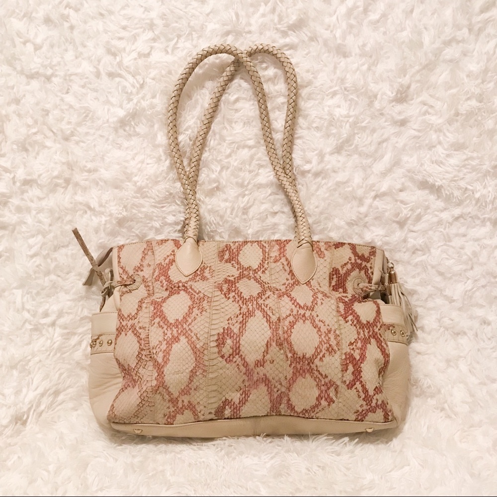CHi by Falchi Snakeskin Leather Bag